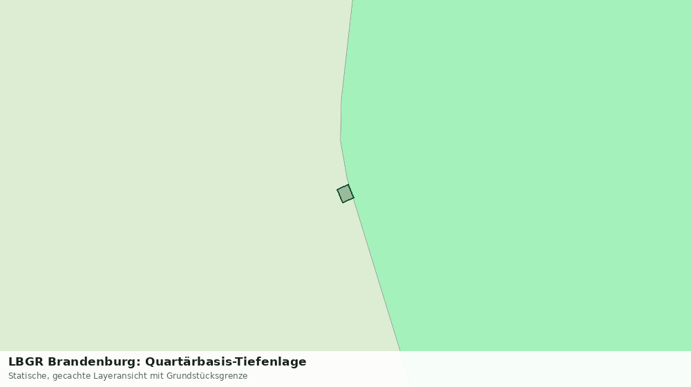 Statische Kartenansicht: LBGR Brandenburg: Quartärbasis-Tiefenlage