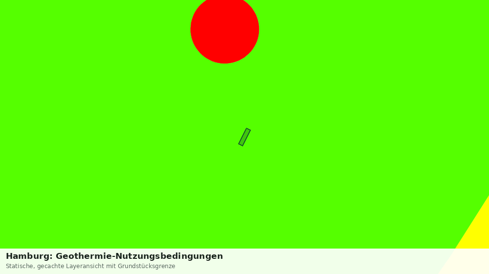 Statische Kartenansicht: Hamburg: Geothermie-Nutzungsbedingungen