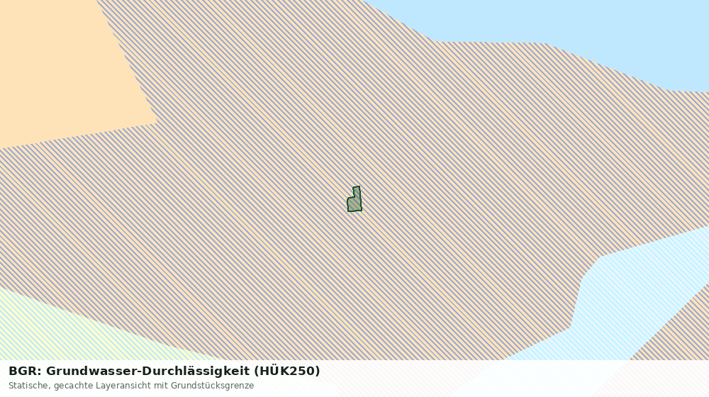 Statische Kartenansicht: BGR: Grundwasser-Durchlässigkeit (HÜK250)