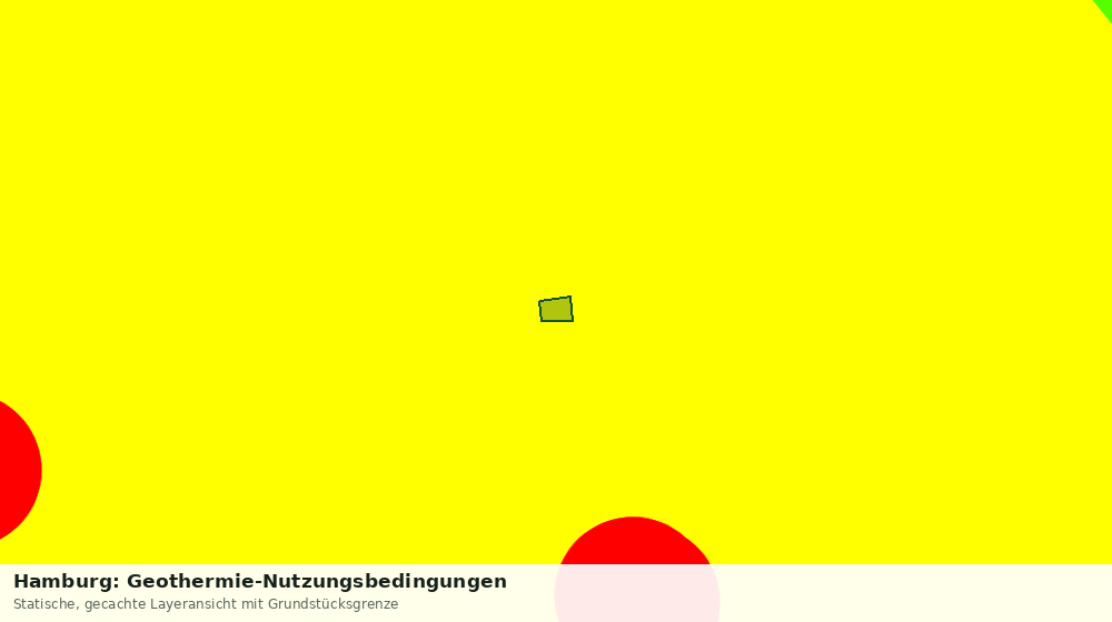Statische Kartenansicht: Hamburg: Geothermie-Nutzungsbedingungen