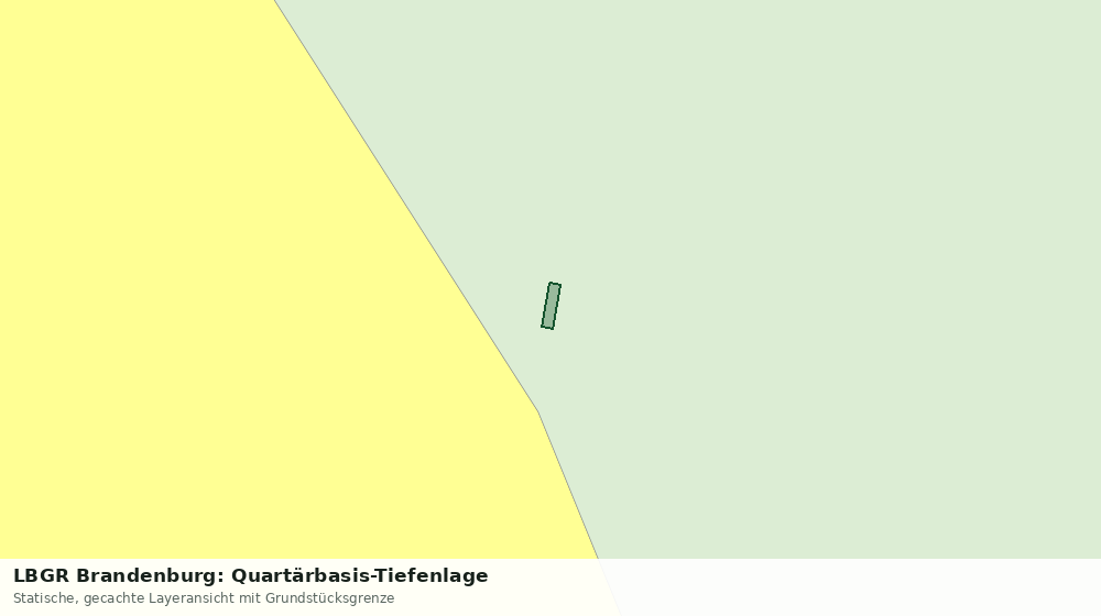 Statische Kartenansicht: LBGR Brandenburg: Quartärbasis-Tiefenlage