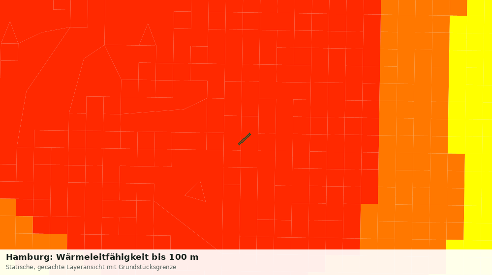 Statische Kartenansicht: Hamburg: Wärmeleitfähigkeit bis 100 m