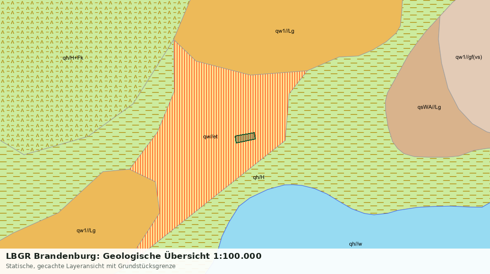 Statische Kartenansicht: LBGR Brandenburg: Geologische Übersicht 1:100.000