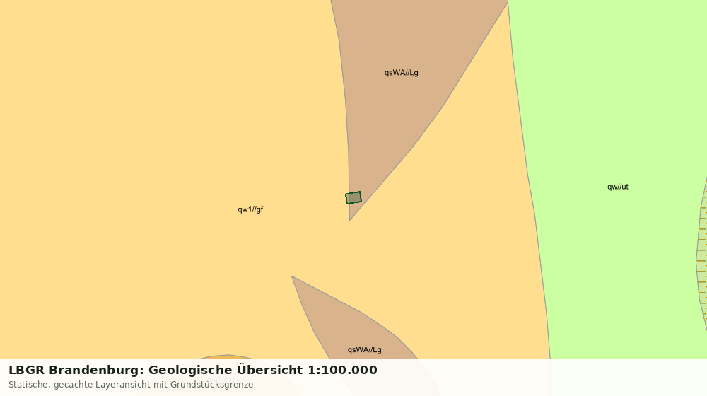 Statische Kartenansicht: LBGR Brandenburg: Geologische Übersicht 1:100.000