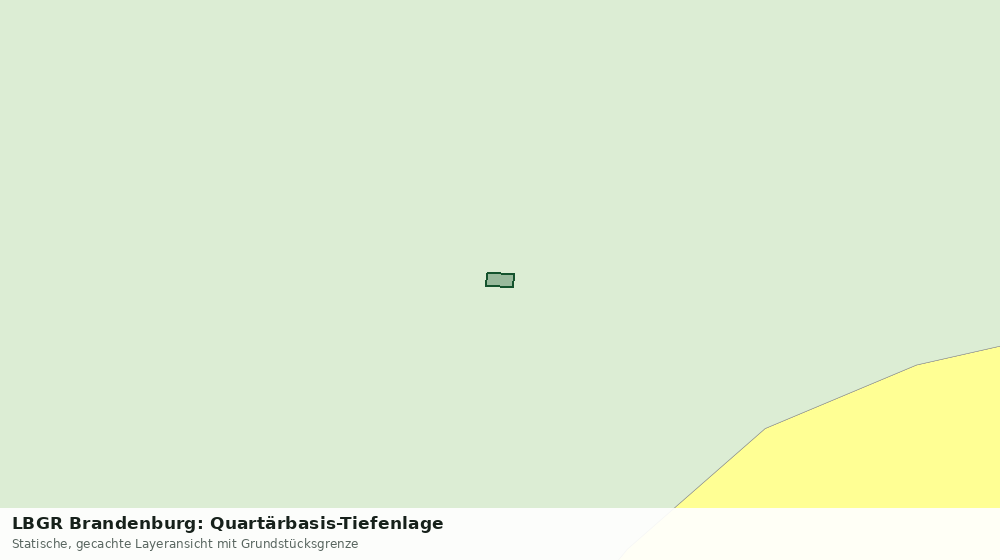 Statische Kartenansicht: LBGR Brandenburg: Quartärbasis-Tiefenlage