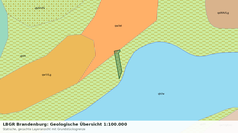 Statische Kartenansicht: LBGR Brandenburg: Geologische Übersicht 1:100.000
