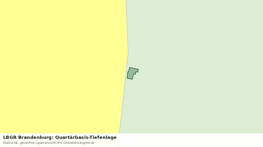 Statische Kartenansicht: LBGR Brandenburg: Quartärbasis-Tiefenlage