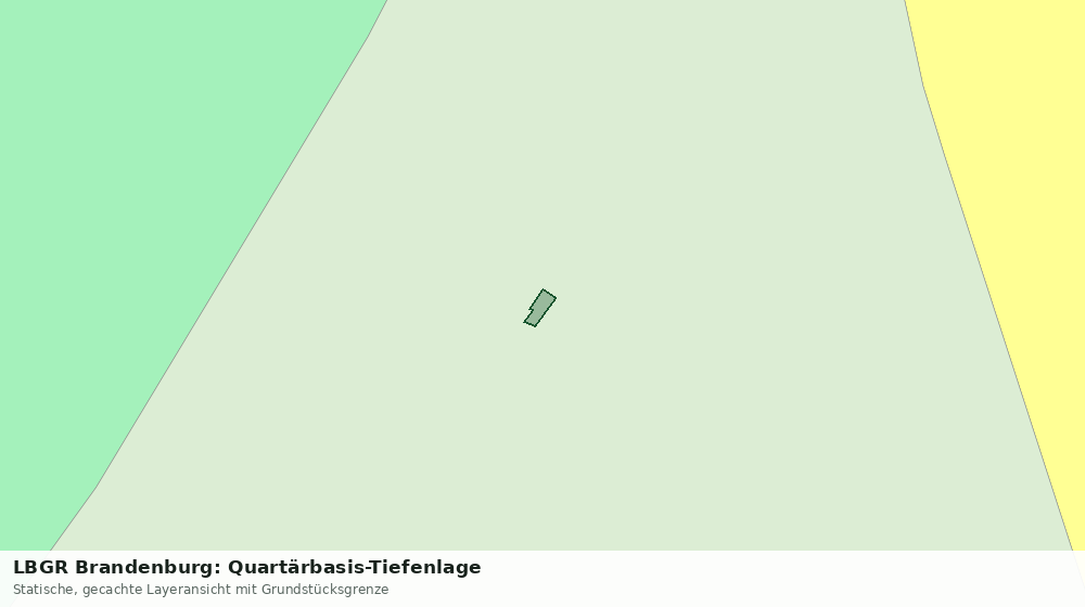 Statische Kartenansicht: LBGR Brandenburg: Quartärbasis-Tiefenlage