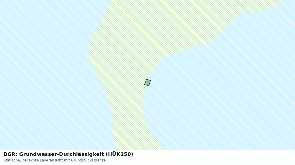 Statische Kartenansicht: BGR: Grundwasser-Durchlässigkeit (HÜK250)