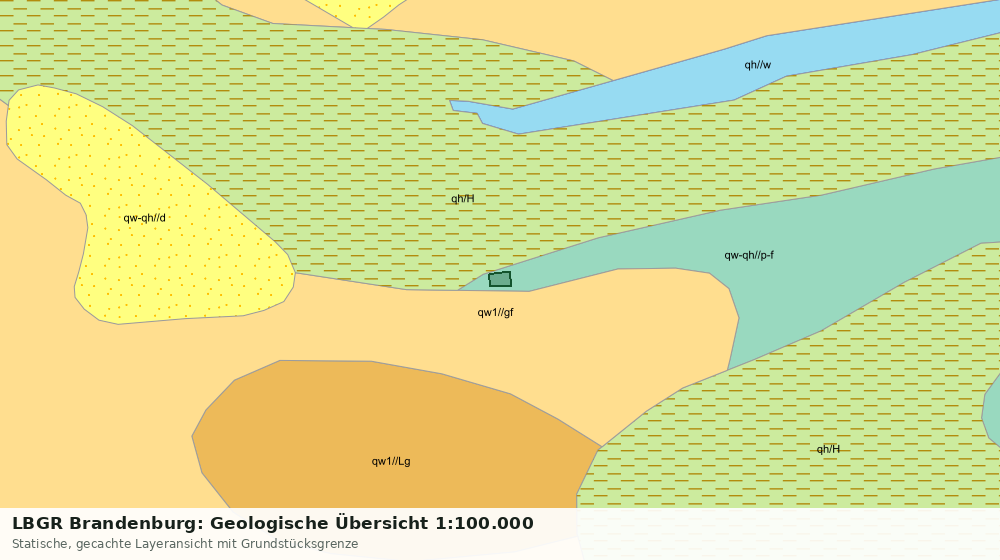 Statische Kartenansicht: LBGR Brandenburg: Geologische Übersicht 1:100.000