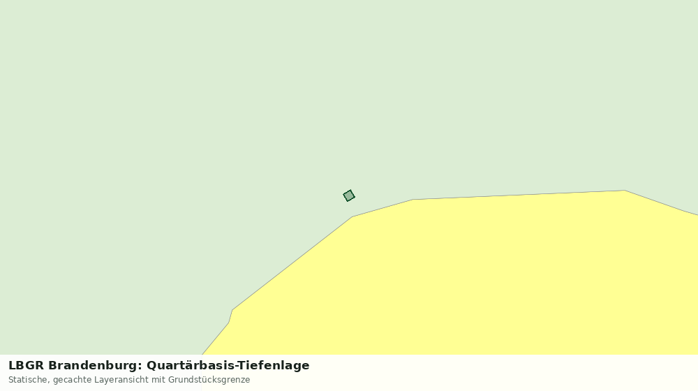 Statische Kartenansicht: LBGR Brandenburg: Quartärbasis-Tiefenlage