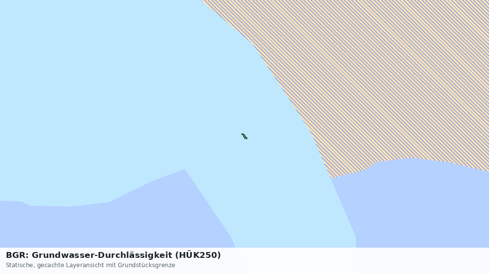 Statische Kartenansicht: BGR: Grundwasser-Durchlässigkeit (HÜK250)