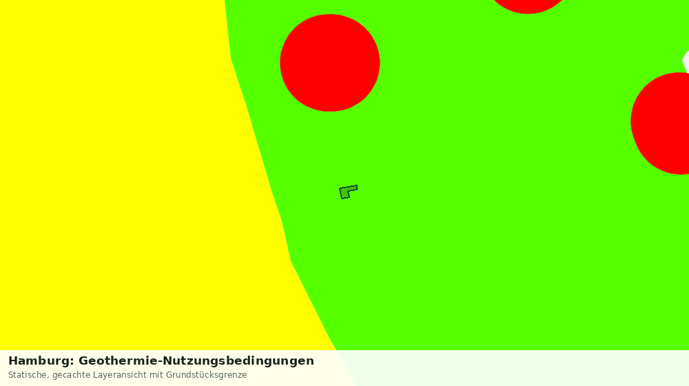 Statische Kartenansicht: Hamburg: Geothermie-Nutzungsbedingungen