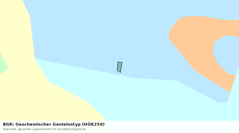 Statische Kartenansicht: BGR: Geochemischer Gesteinstyp (HÜK250)
