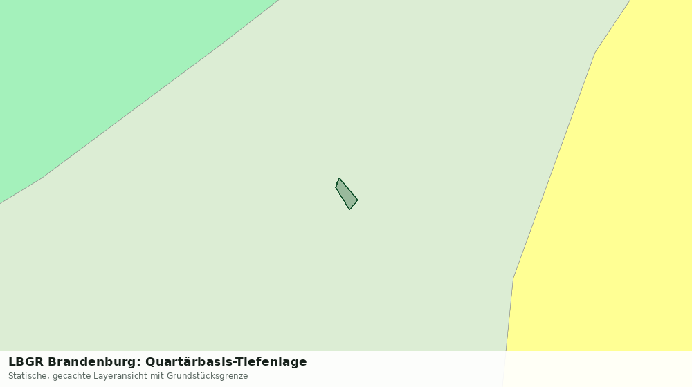 Statische Kartenansicht: LBGR Brandenburg: Quartärbasis-Tiefenlage