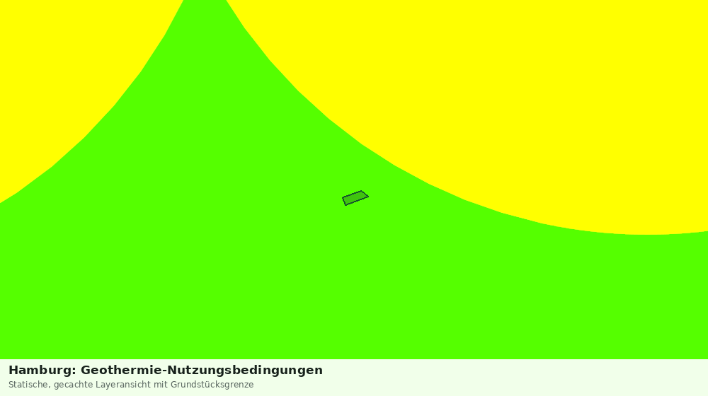 Statische Kartenansicht: Hamburg: Geothermie-Nutzungsbedingungen