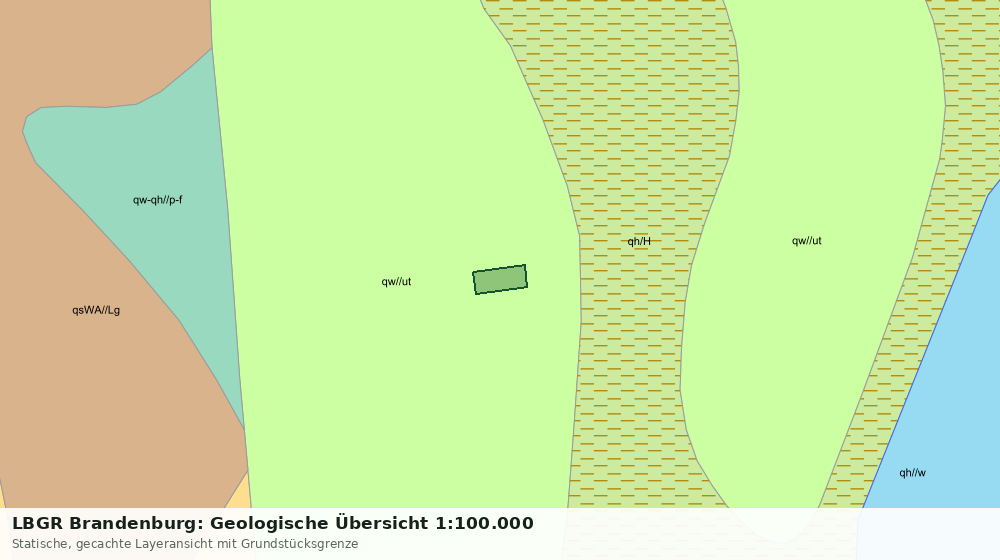 Statische Kartenansicht: LBGR Brandenburg: Geologische Übersicht 1:100.000