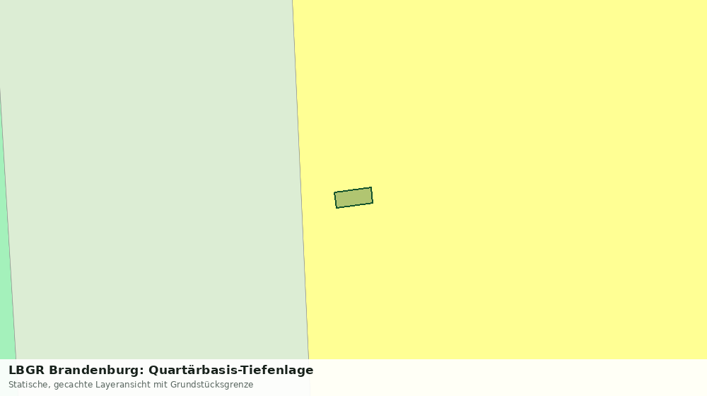 Statische Kartenansicht: LBGR Brandenburg: Quartärbasis-Tiefenlage