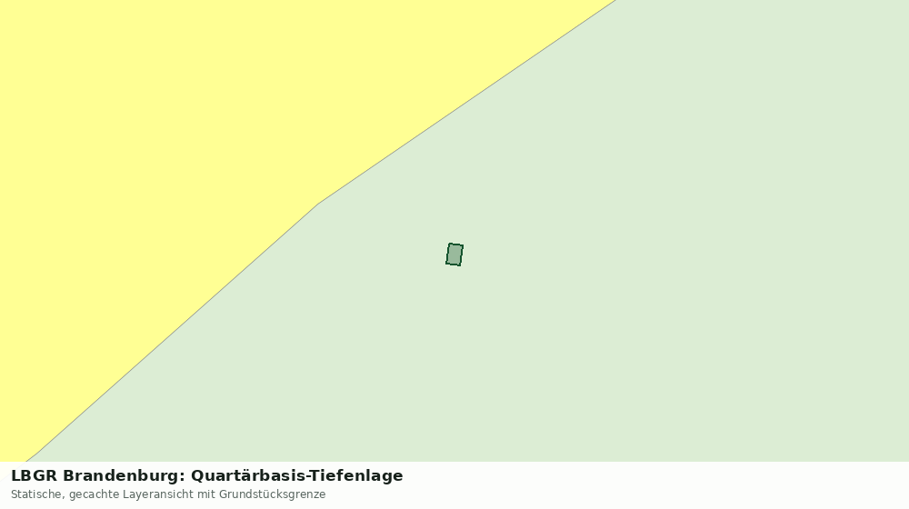 Statische Kartenansicht: LBGR Brandenburg: Quartärbasis-Tiefenlage
