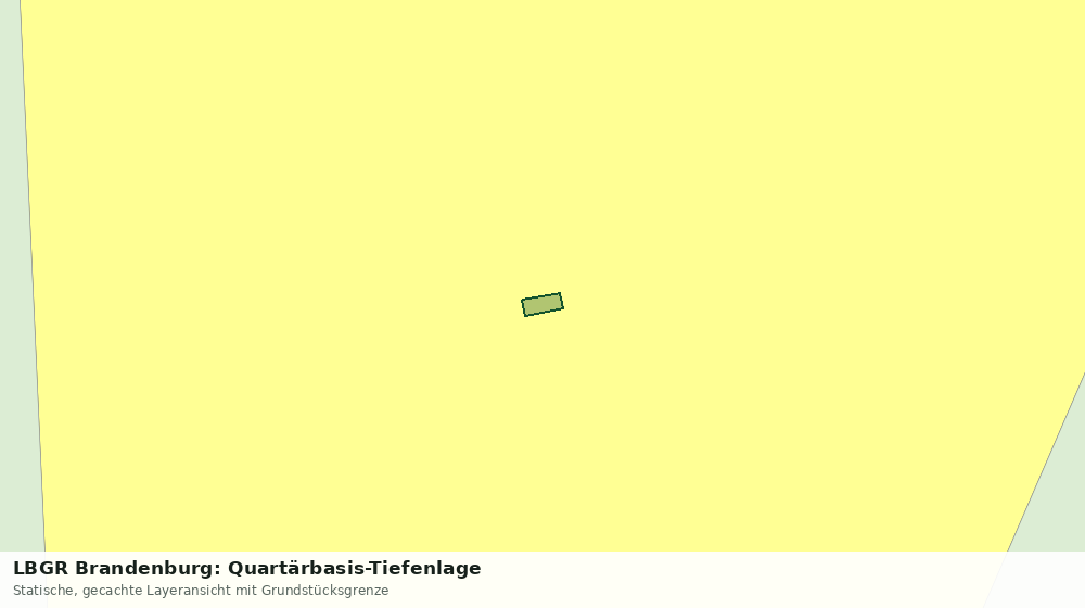 Statische Kartenansicht: LBGR Brandenburg: Quartärbasis-Tiefenlage