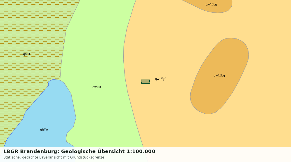 Statische Kartenansicht: LBGR Brandenburg: Geologische Übersicht 1:100.000
