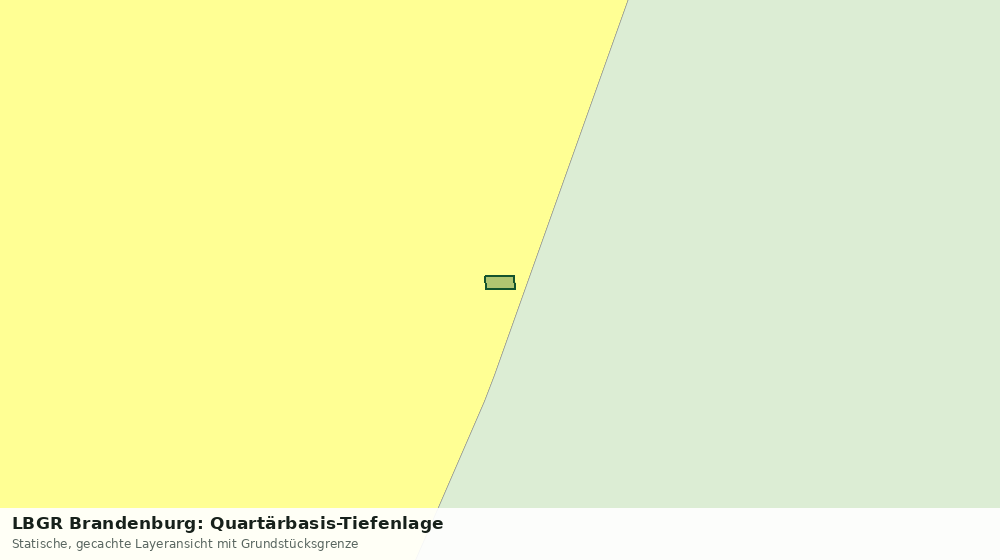 Statische Kartenansicht: LBGR Brandenburg: Quartärbasis-Tiefenlage