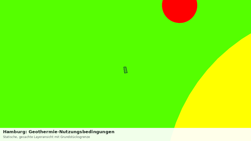 Statische Kartenansicht: Hamburg: Geothermie-Nutzungsbedingungen