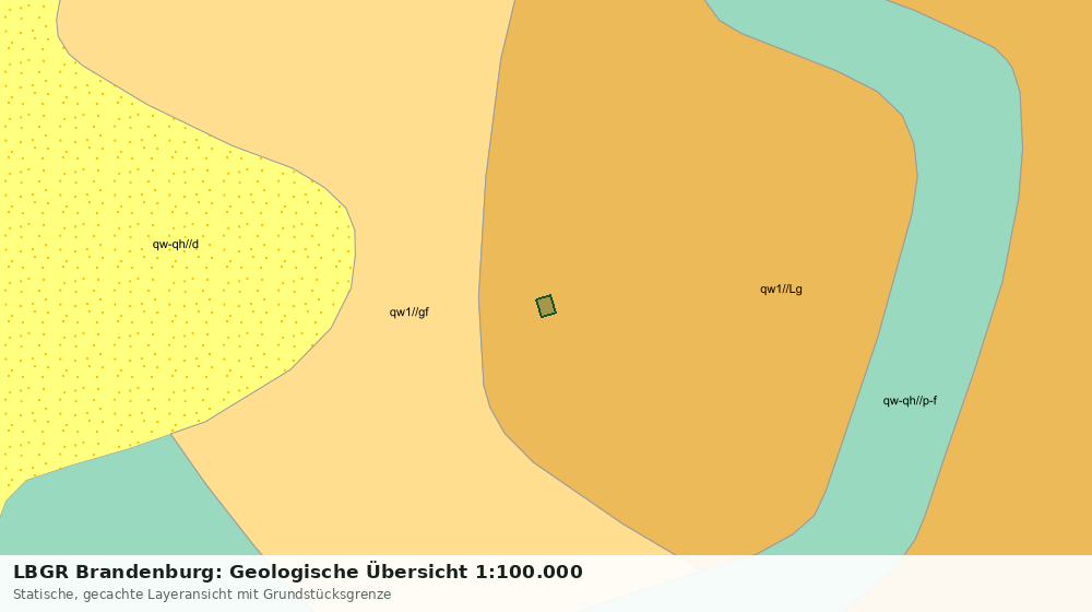 Statische Kartenansicht: LBGR Brandenburg: Geologische Übersicht 1:100.000