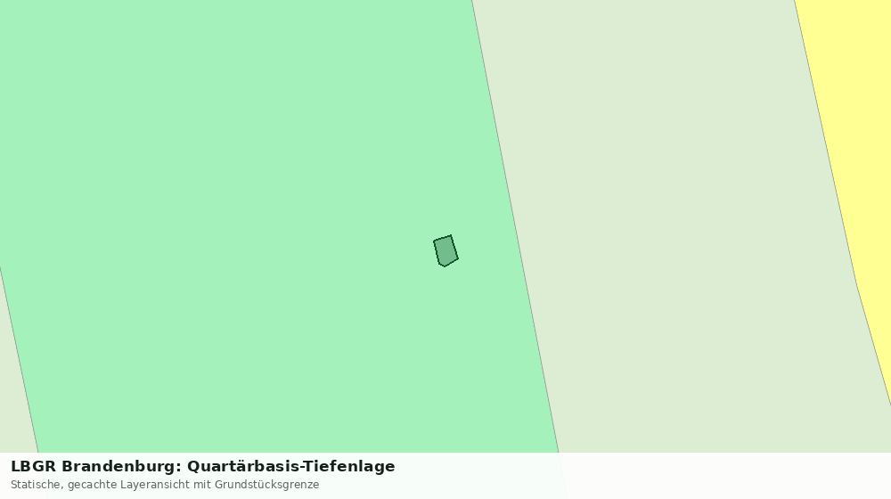 Statische Kartenansicht: LBGR Brandenburg: Quartärbasis-Tiefenlage