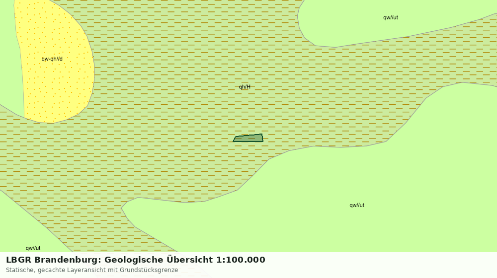 Statische Kartenansicht: LBGR Brandenburg: Geologische Übersicht 1:100.000