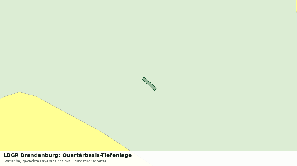 Statische Kartenansicht: LBGR Brandenburg: Quartärbasis-Tiefenlage