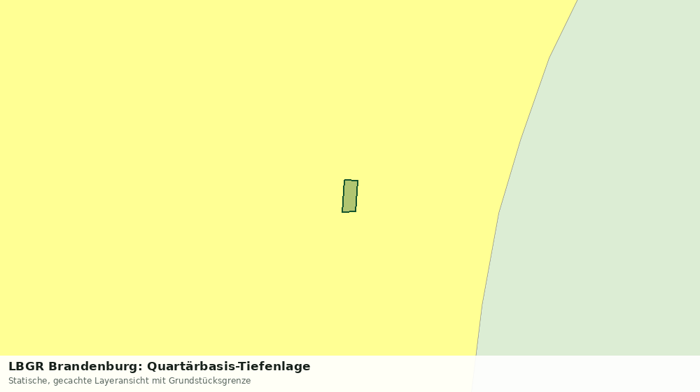 Statische Kartenansicht: LBGR Brandenburg: Quartärbasis-Tiefenlage