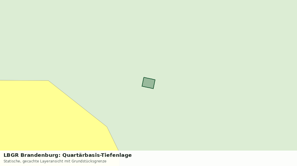 Statische Kartenansicht: LBGR Brandenburg: Quartärbasis-Tiefenlage