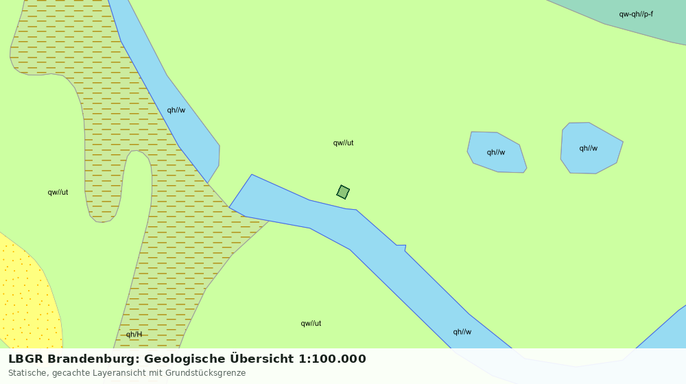 Statische Kartenansicht: LBGR Brandenburg: Geologische Übersicht 1:100.000