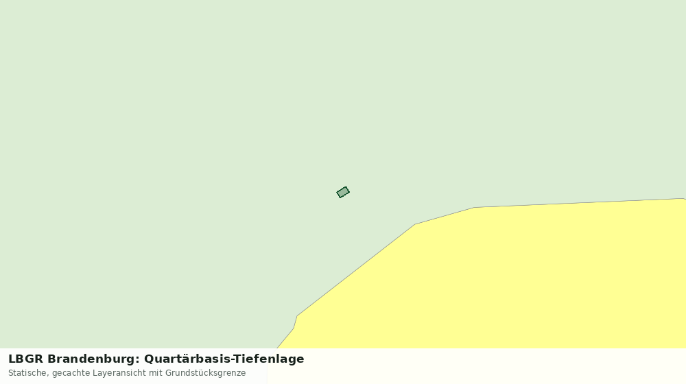 Statische Kartenansicht: LBGR Brandenburg: Quartärbasis-Tiefenlage