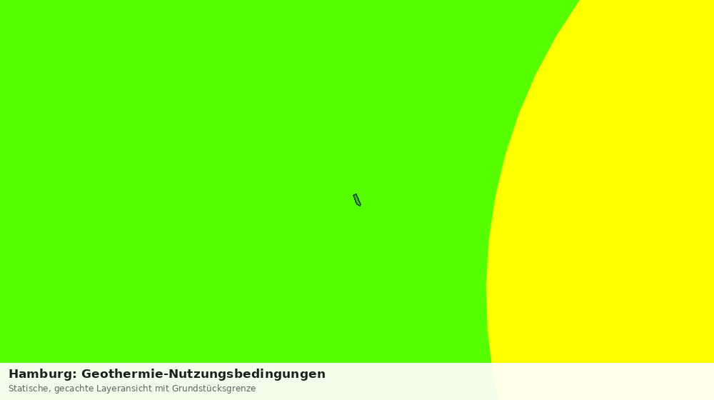 Statische Kartenansicht: Hamburg: Geothermie-Nutzungsbedingungen
