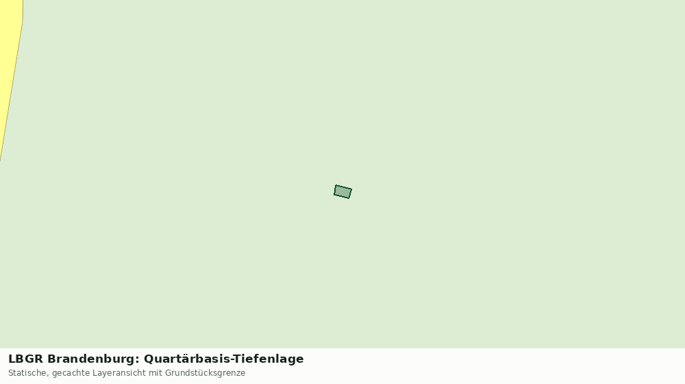 Statische Kartenansicht: LBGR Brandenburg: Quartärbasis-Tiefenlage