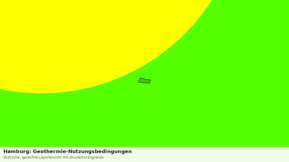 Statische Kartenansicht: Hamburg: Geothermie-Nutzungsbedingungen