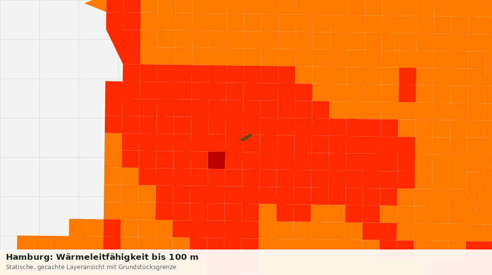 Statische Kartenansicht: Hamburg: Wärmeleitfähigkeit bis 100 m