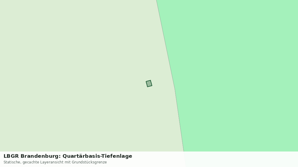 Statische Kartenansicht: LBGR Brandenburg: Quartärbasis-Tiefenlage