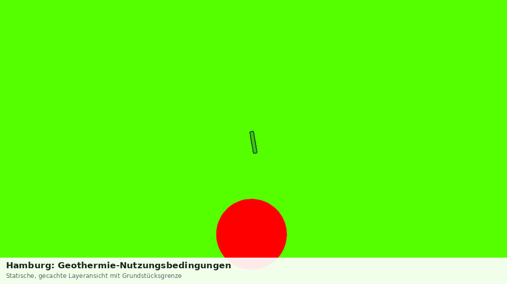 Statische Kartenansicht: Hamburg: Geothermie-Nutzungsbedingungen