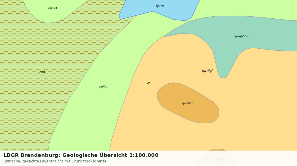 Statische Kartenansicht: LBGR Brandenburg: Geologische Übersicht 1:100.000