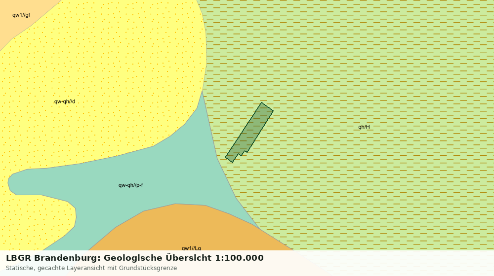 Statische Kartenansicht: LBGR Brandenburg: Geologische Übersicht 1:100.000