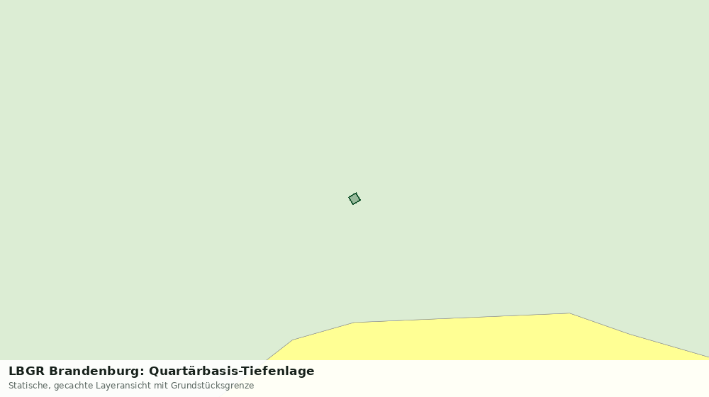 Statische Kartenansicht: LBGR Brandenburg: Quartärbasis-Tiefenlage