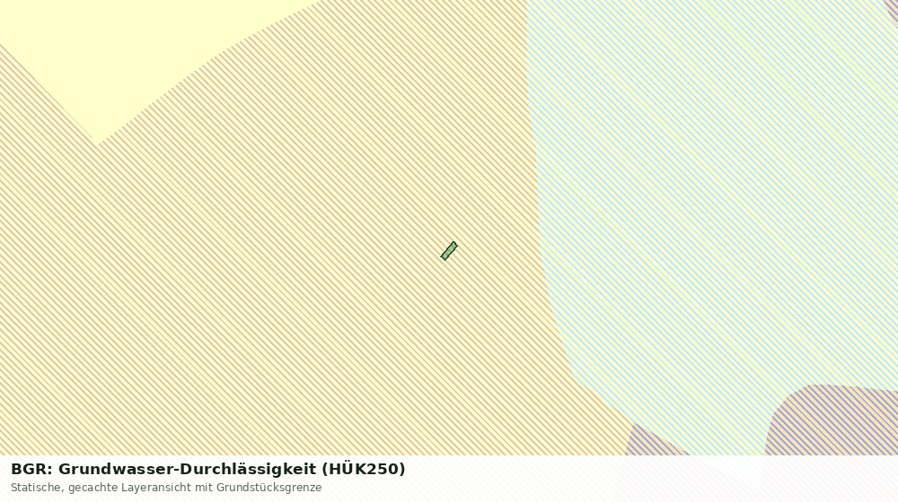 Statische Kartenansicht: BGR: Grundwasser-Durchlässigkeit (HÜK250)