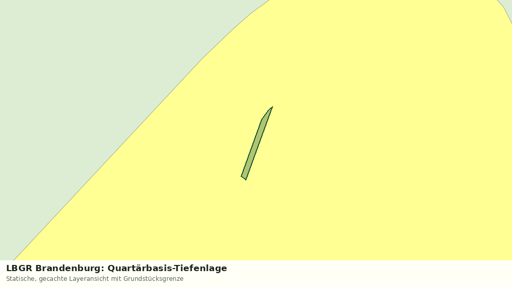 Statische Kartenansicht: LBGR Brandenburg: Quartärbasis-Tiefenlage
