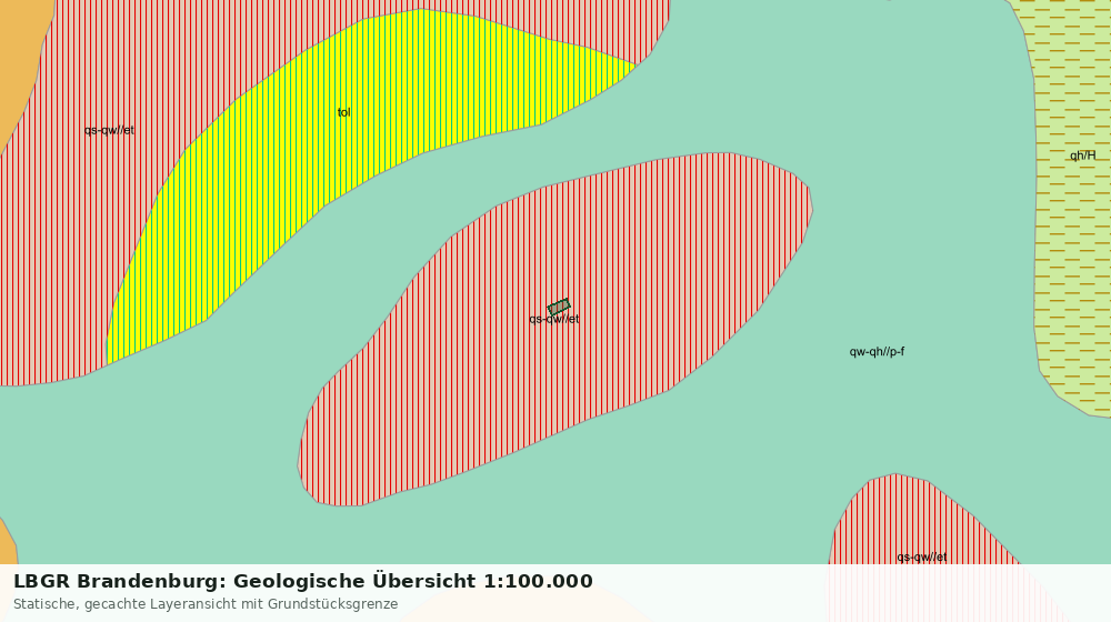 Statische Kartenansicht: LBGR Brandenburg: Geologische Übersicht 1:100.000