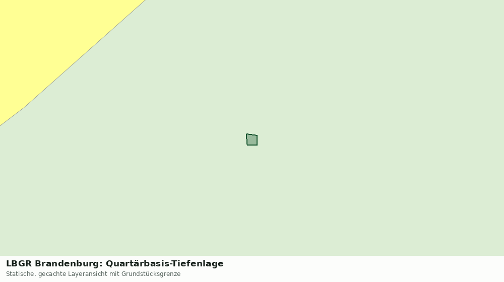 Statische Kartenansicht: LBGR Brandenburg: Quartärbasis-Tiefenlage
