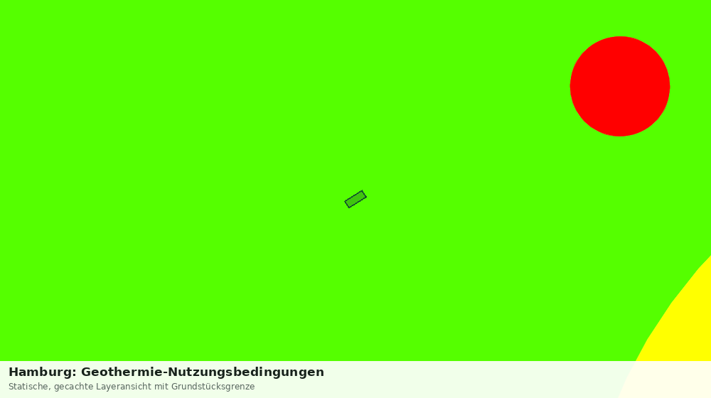 Statische Kartenansicht: Hamburg: Geothermie-Nutzungsbedingungen