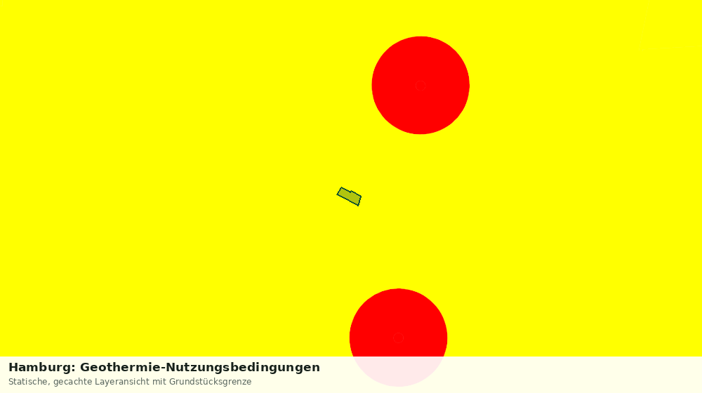 Statische Kartenansicht: Hamburg: Geothermie-Nutzungsbedingungen